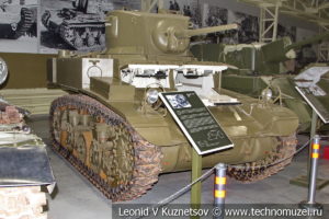 M3 Stuart лёгкий танк 1941 года в музее отечественной военной истории в Падиково