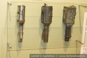 Ручные гранаты Рдултовского периода Первой Мировой войны в музее отечественной военной истории в Падиково