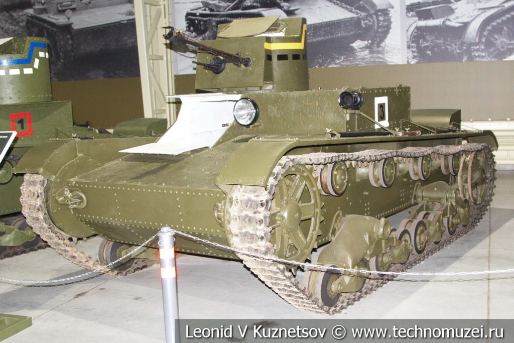 ХТ-26 химический (огнемётный) танк 1932 года в музее отечественной военной истории в Падиково